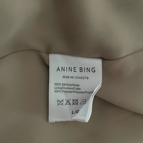 Anine Bing NWT 100% Silk dress size L - Picture 3 of 3